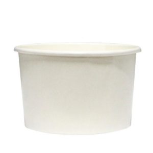 White paper bowl